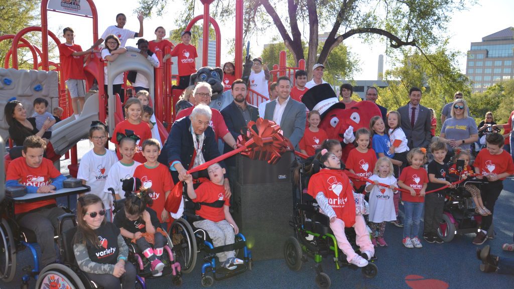 Ribbon Cutting ceremony in the Park