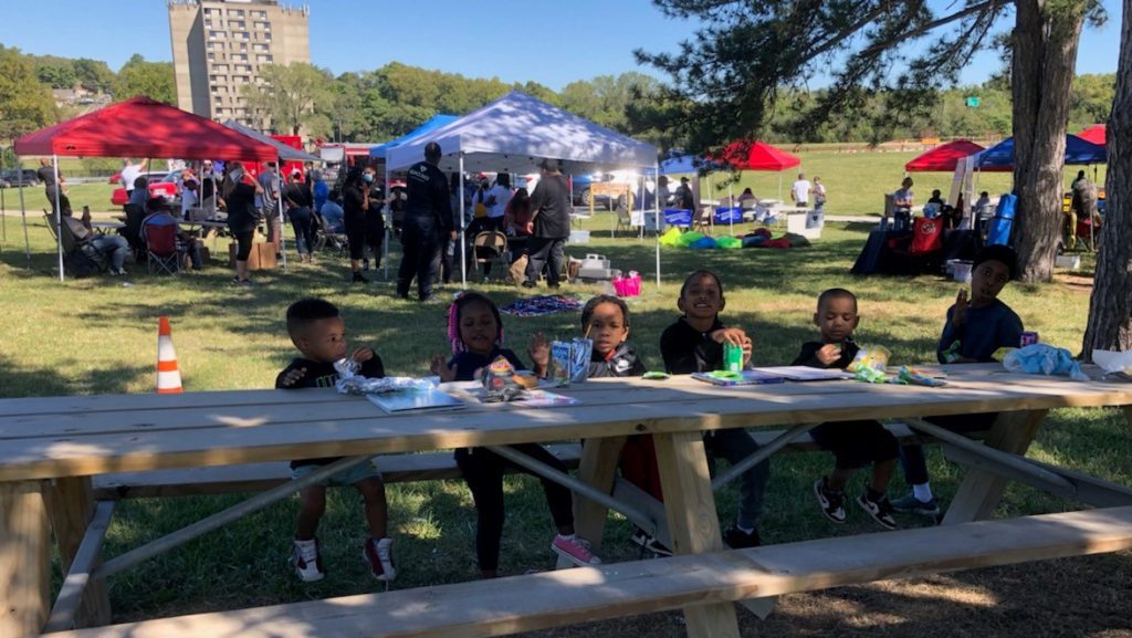 Outdoor setup at KC parks