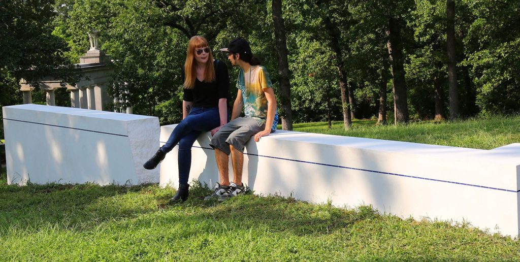 Girl and boy talking